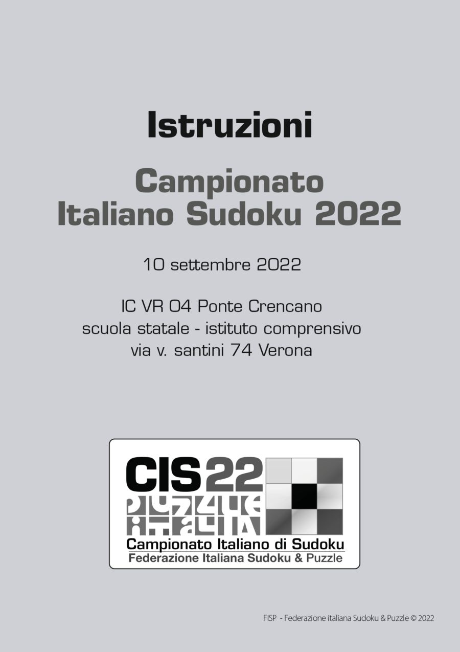 I sudoku 2022 (nuova versione)