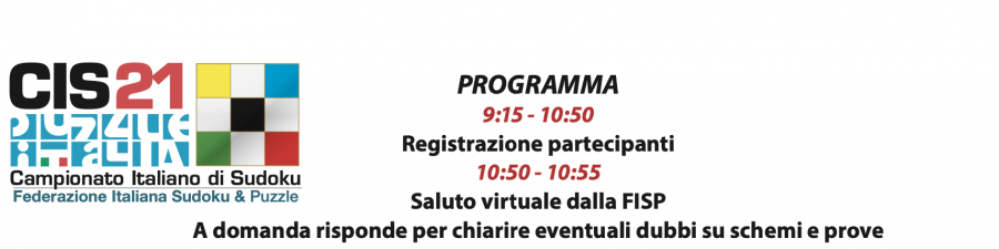 CIS 2021: i sudoku e il programma