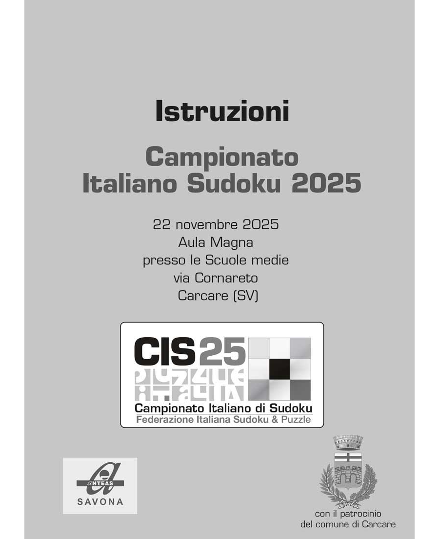 I sudoku CIS 2025